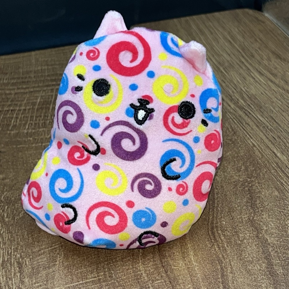 Cats‎ Vs Pickles bean bag Pink & Multicolored Swirls
